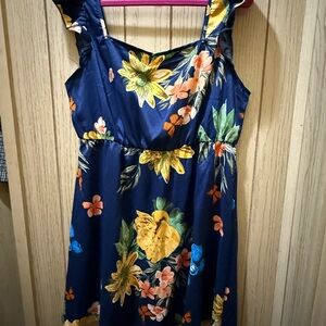 Floral butterfly Sleeveless Dress size L